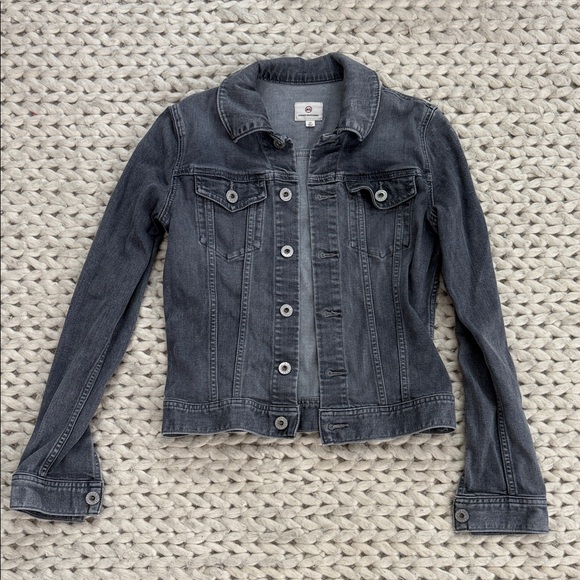 AG Adriano Goldschmied Charcoal Denim Jacket - Picture 1 of 3